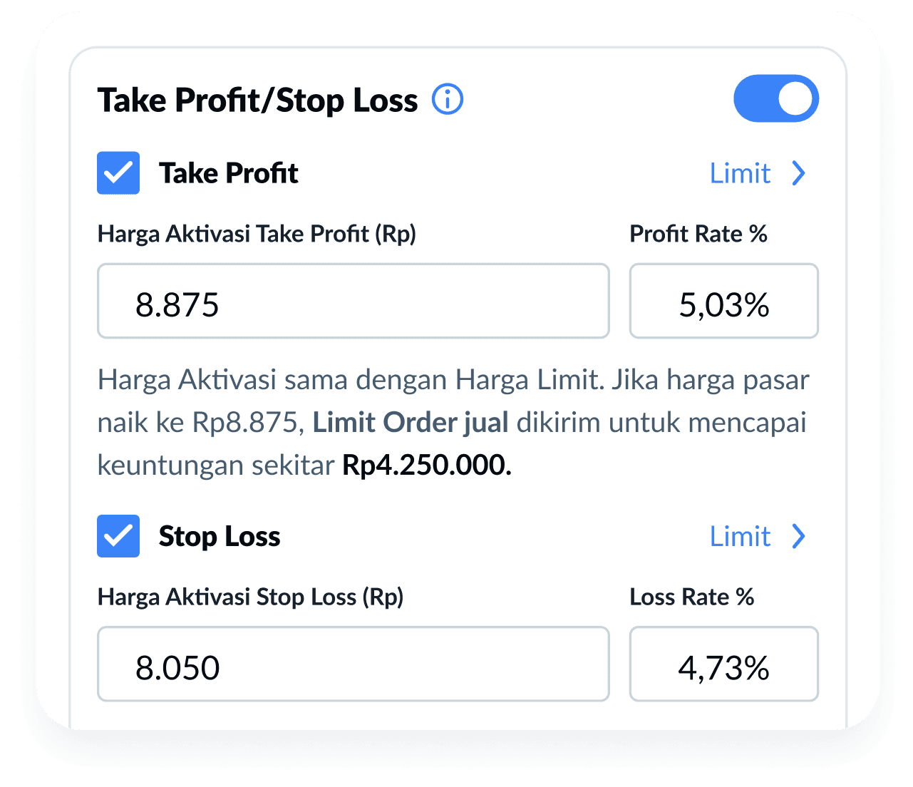 Take Profit and Stop Loss