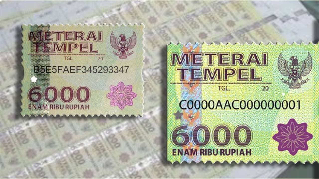 Fungsi Materai 6000 yang Akan Berubah Menjadi 10 Ribu