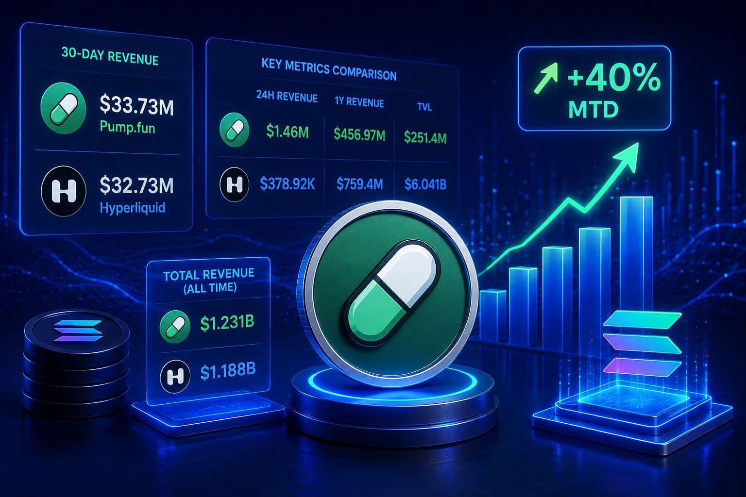 Pump.fun Salip Revenue Bulanan Hyperliquid, $PUMP Melesat +40% MTD