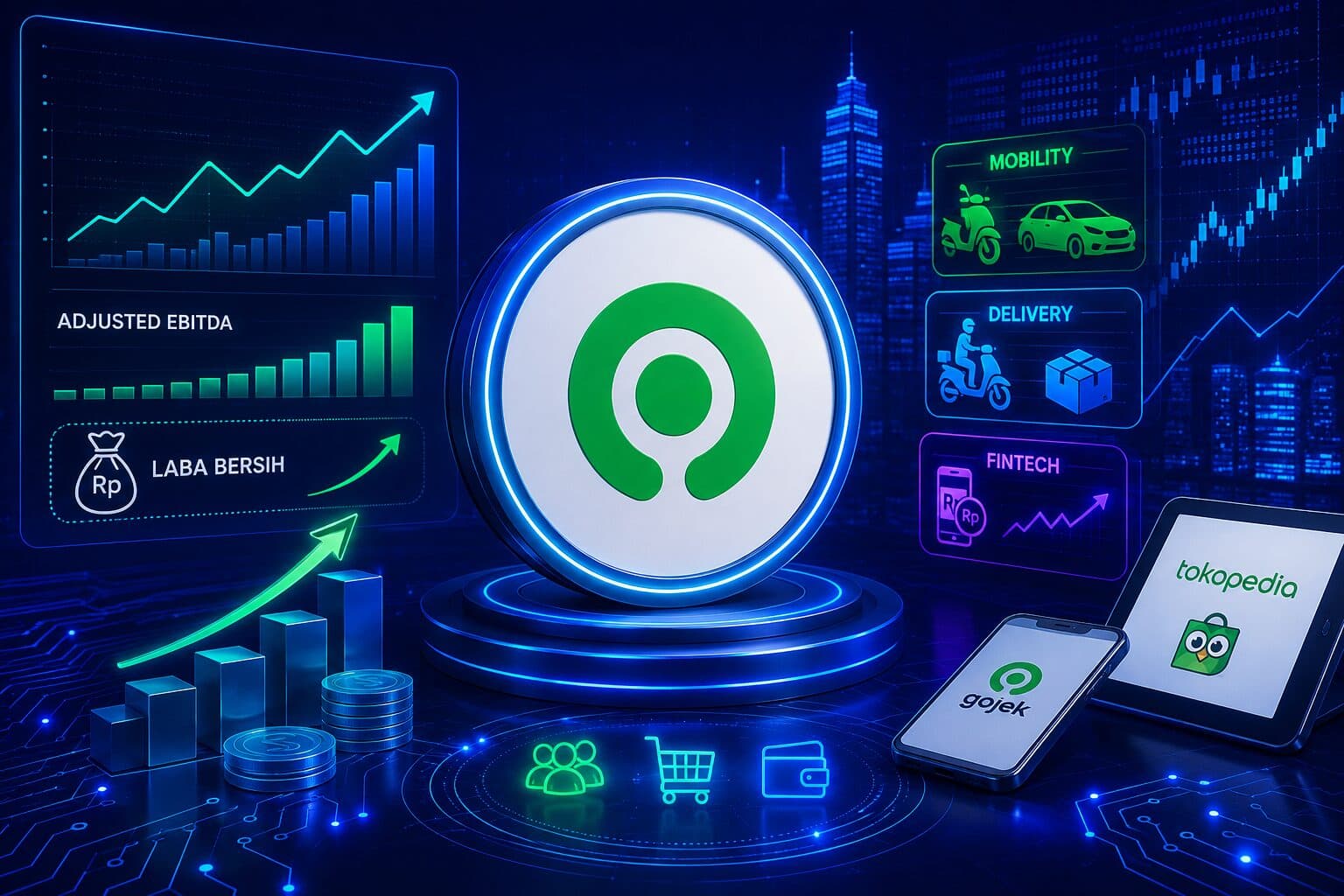 Kinerja GOTO Positif, Investor Masih Menanti Kenaikan Saham