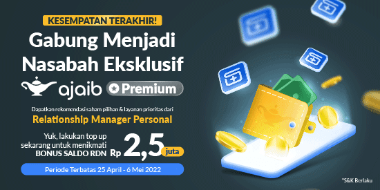 Gabung menjadi Nasabah Ajaib Premium, Dapatkan Hadiah Saldo RDN Rp2,5 juta