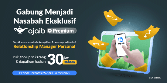 Dapatkan 30 lot Saham dengan Bergabung Menjadi Nasabah Ajaib Premium
