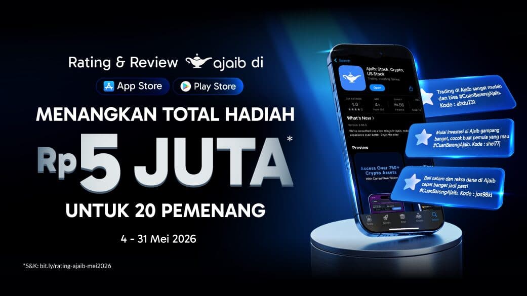 Kasih Rating & Review Ajaib, Rebut Bonus Saldo Total 5JT!