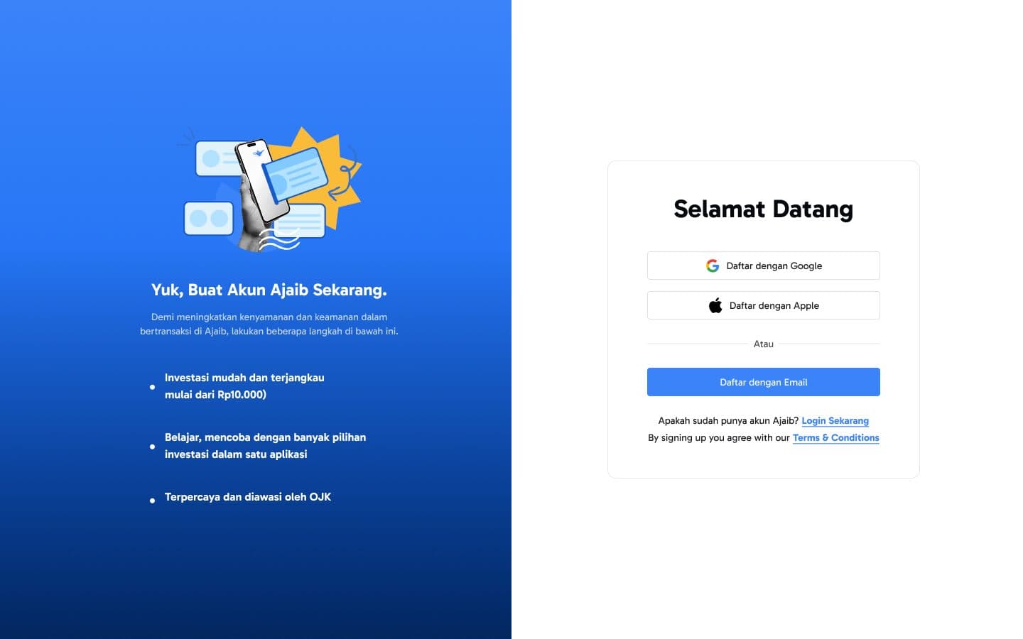 Cara Daftar Ajaib 2026: Panduan Lengkap Registrasi sampai KYC