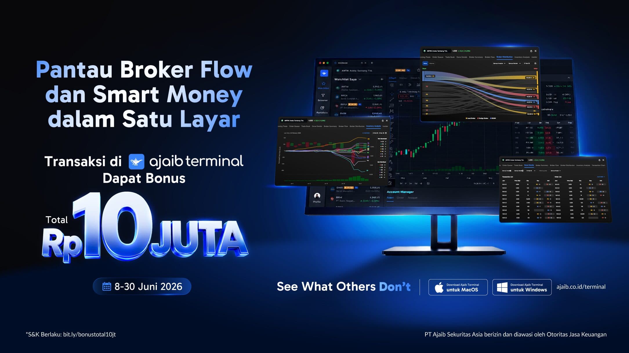 Transaksi di Ajaib Terminal, Dapatkan Bonus Total Rp10JT