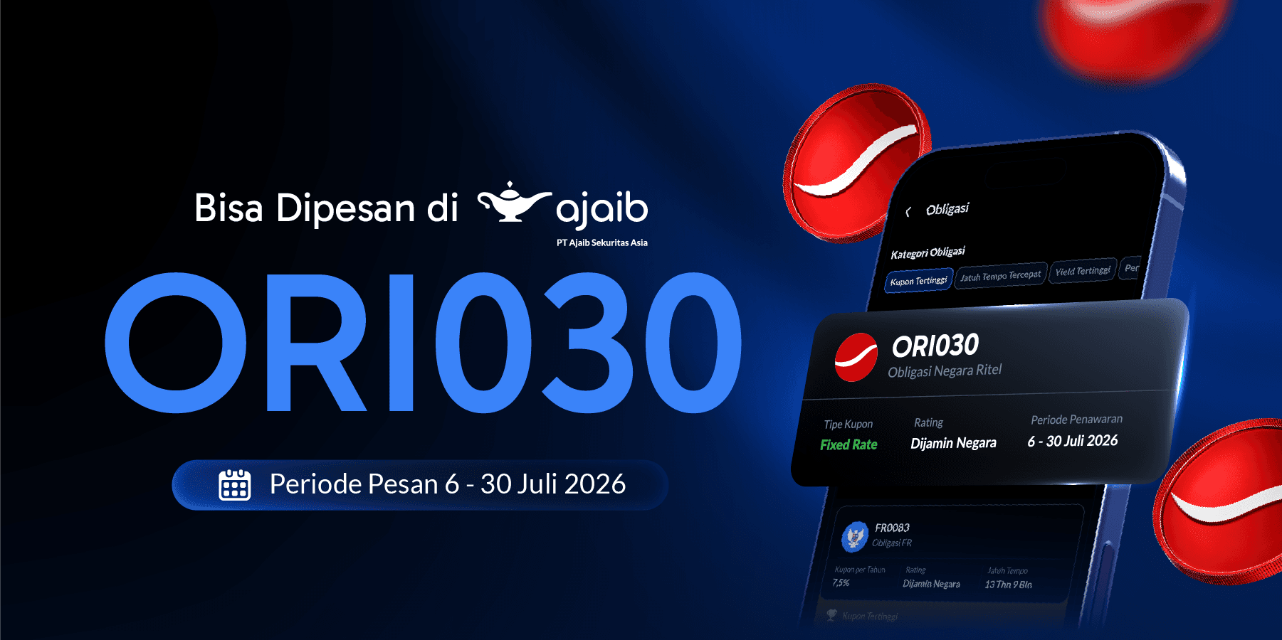ORI030 Ditutup Lebih Awal, Penjualan Tembus Rp40 Triliun! Intip Seri Selanjutnya
