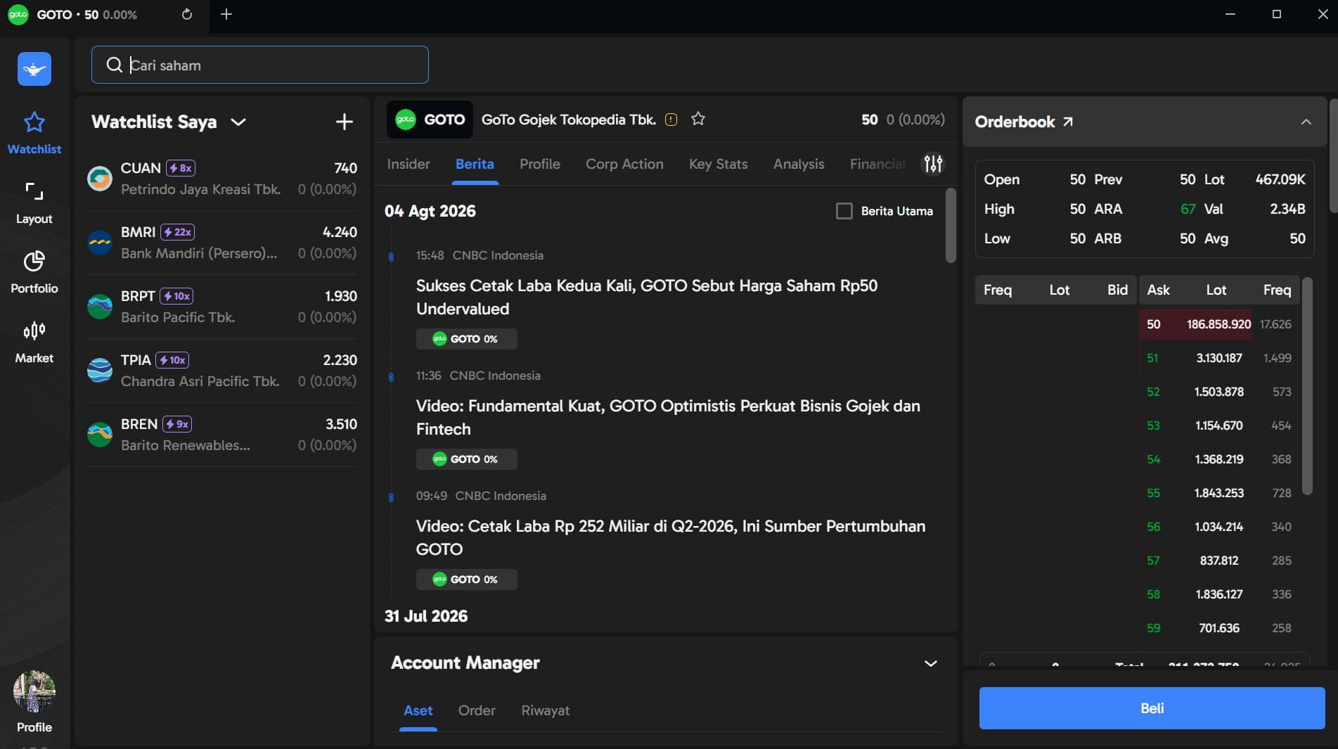 Pantau Katalis Saham Real-Time dengan Ringkasan Berita AI di Ajaib Terminal