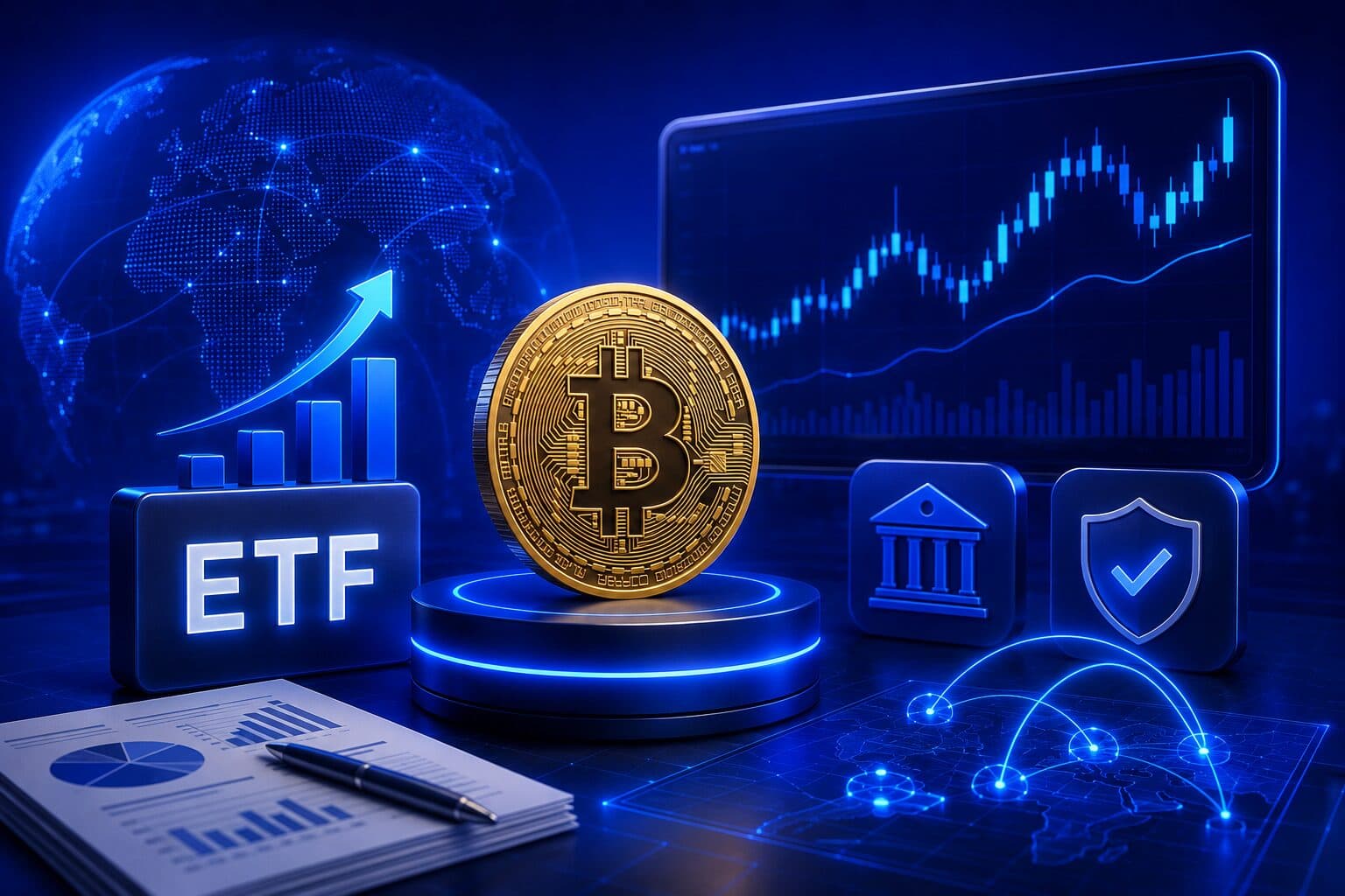 Bitcoin (BTC) Terbaru: ETF Bitcoin Cetak Inflow $1 Miliar, BTC Tembus $74K