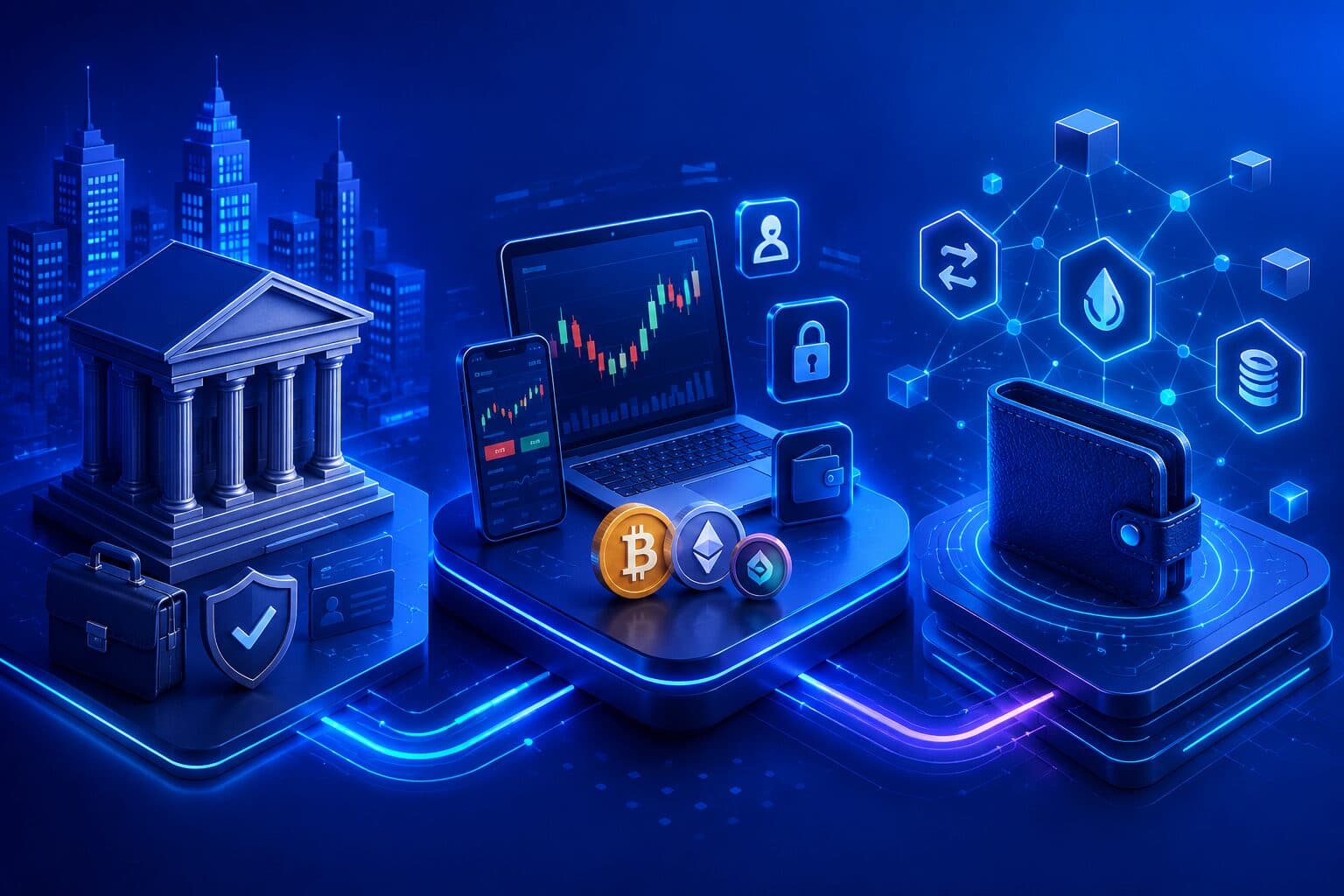 DeFi vs CeFi vs TradFi: Faktor yang Perlu Dipahami Sebelum Menentukan Strategi Trading Kripto