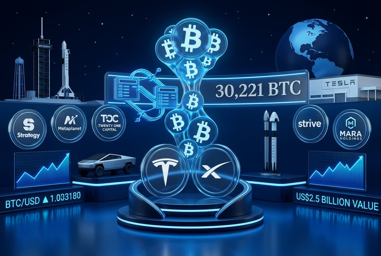Merger Tesla-SpaceX Bisa Satukan 30.221 BTC dan Valuasi US$5 Triliun, Masuk 6 Besar Dunia?