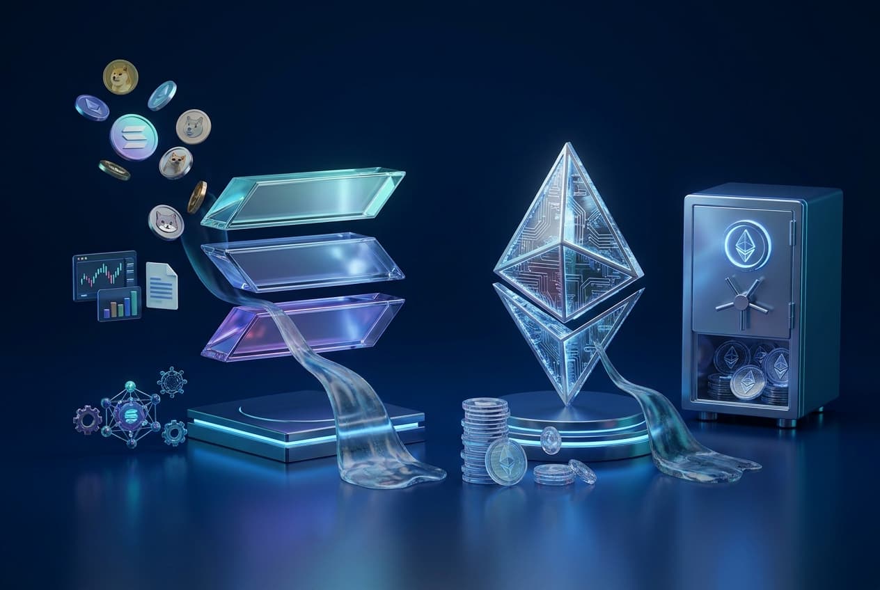 Staking Ethereum dan Solana Cetak Rekor, Yield ETH dan SOL Turun
