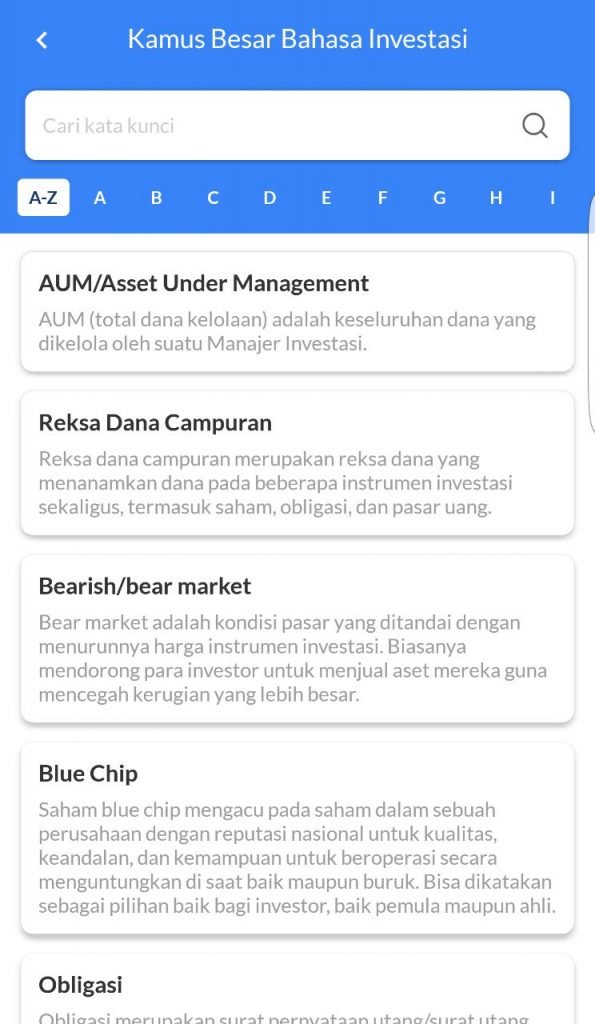 Fitur kamus besar bahasa investasi -Membuka Rekening Saham di Ajaib