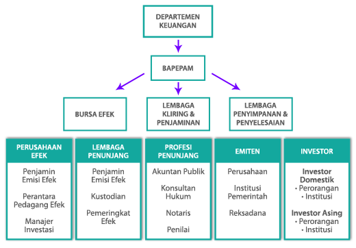 chart struktur pasar modal indonesia