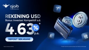 Program Rekening USD, Dapatkan Bonus Investasi s.d 4.63% p.a